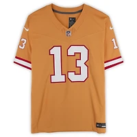 Maillot Nike Vapor F.U.S.E. orange dédicacé par Mike Evans des Tampa Bay Buccaneers