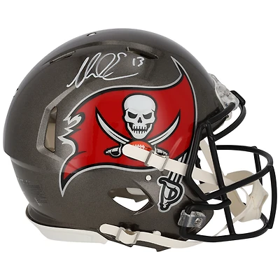 Casque authentique Riddell Speed autographié par Mike Evans des Tampa Bay Buccaneers