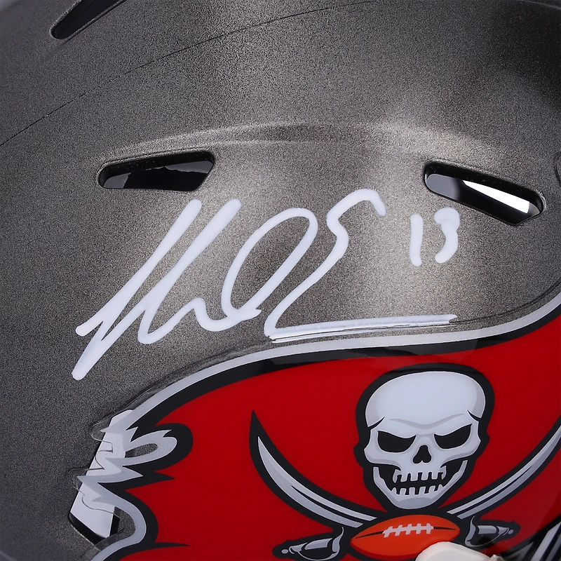 Casque Riddell Speed ​​Mini autographié par Mike Evans des Tampa Bay Buccaneers