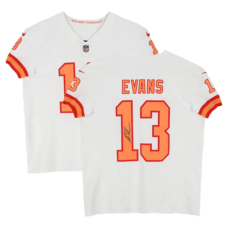 Mike Evans Tampa Bay Buccaneers Autographed White Throwback Nike Vapor F.U.S.E. Elite Jersey