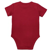 Newborn & Infant Mitchell Ness Orange/Red Tampa Bay Buccaneers Throwback Big Score Bodysuit, Bib Bootie Set