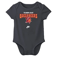 Newborn & Infant Nike  Tampa Bay Buccaneers Rewind Bodysuit Three-Pack