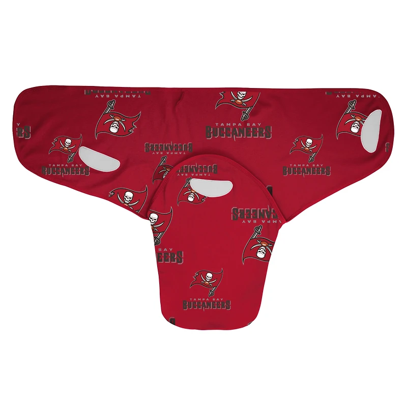 Newborn & Infant Red/White Tampa Bay Buccaneers Cocoon Two-Piece Swaddle Set