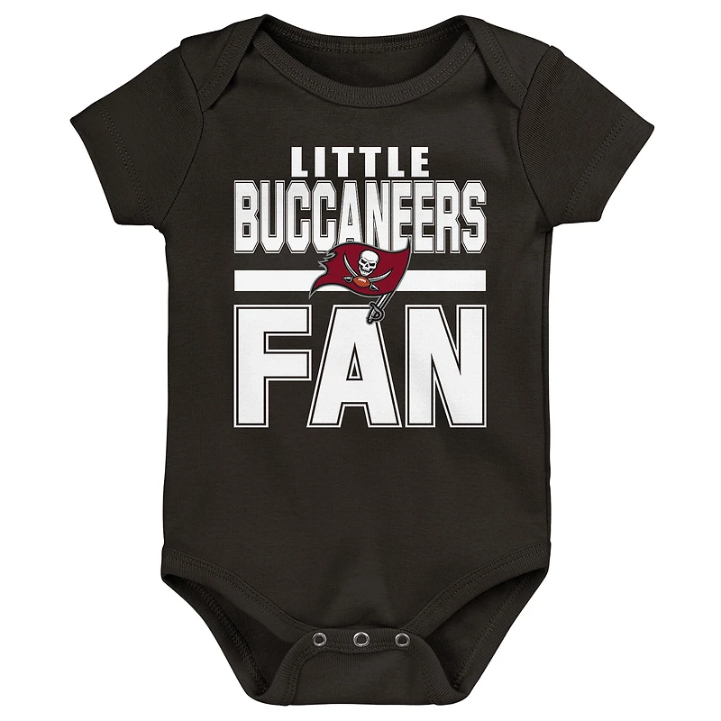 Newborn Outerstuff Tampa Bay Buccaneers Little Tike 3-Piece Bodysuit Set