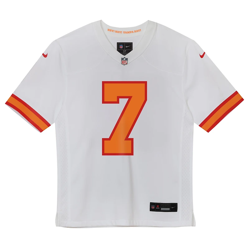 Preschool Bucky Irving White '76 Tampa Bay Buccaneers  Game Jersey