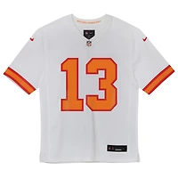 Maillot de match blanc Mike Evans '76 des Tampa Bay Buccaneers pour enfants d'âge préscolaire