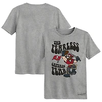 Preschool Mitchell & Ness Heather Gray Tampa Bay Buccaneers Captain Fear Mascot T-Shirt