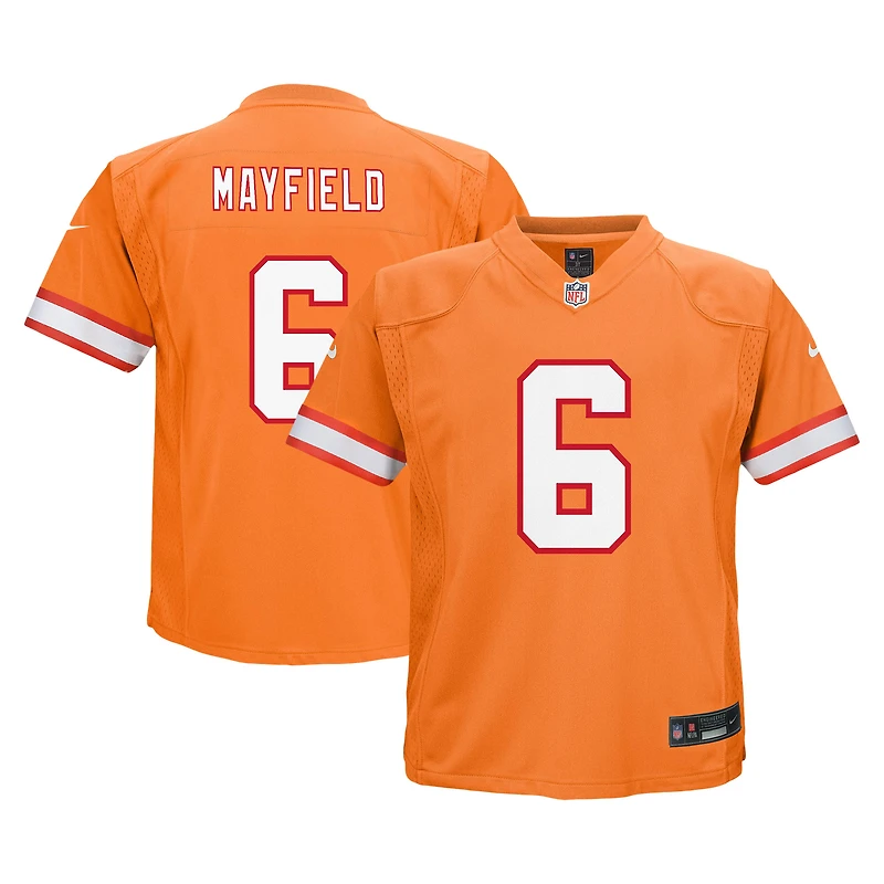 Maillot de match Nike Baker Mayfield orange Tampa Bay Buccaneers pour enfants d'âge préscolaire