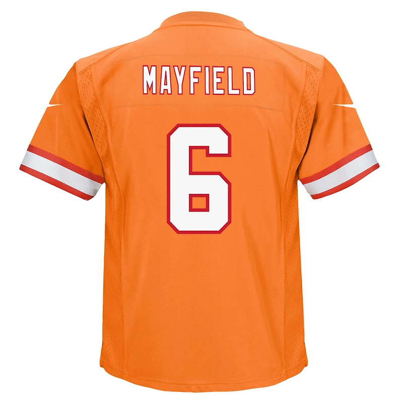 Maillot de match Nike Baker Mayfield orange Tampa Bay Buccaneers pour enfants d'âge préscolaire