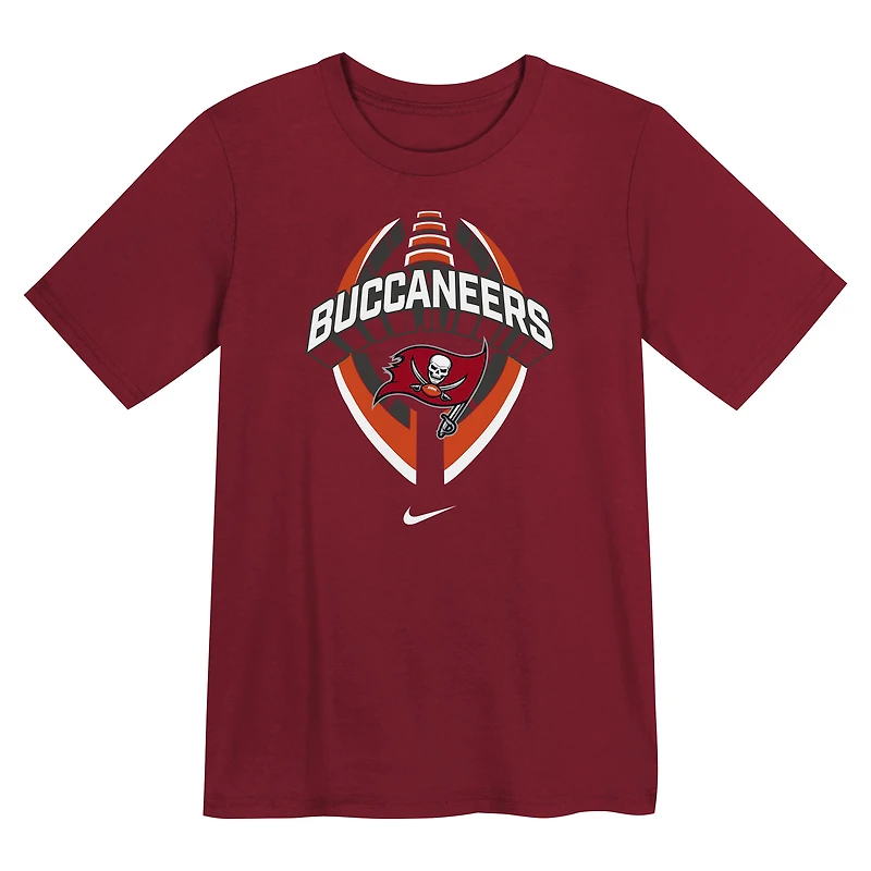 T-shirt Nike rouge Tampa Bay Buccaneers Icon Legend Dri-FIT pour enfant d'âge préscolaire
