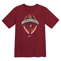 T-shirt Nike rouge Tampa Bay Buccaneers Icon Legend Dri-FIT pour enfant d'âge préscolaire