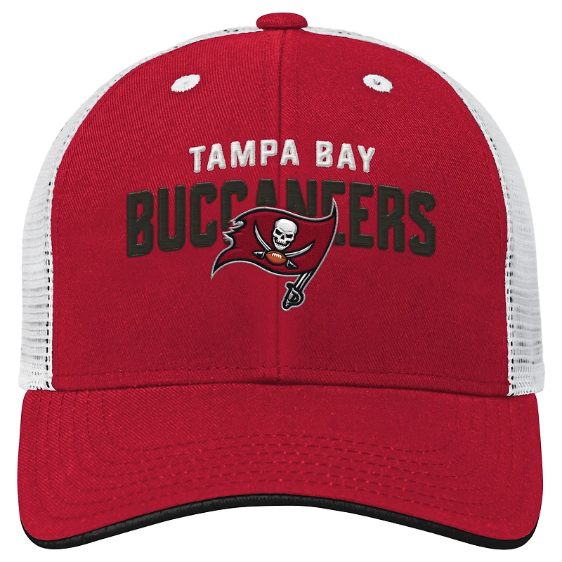Preschool Outerstuff Red Tampa Bay Buccaneers Core Lockup Trucker Adjustable hat