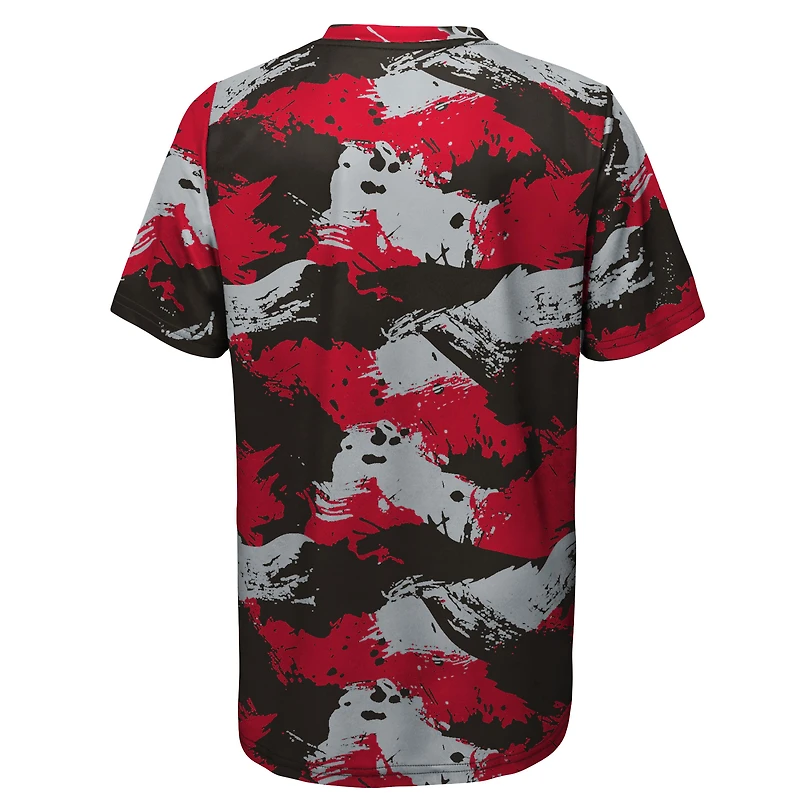 Preschool Red/Pewter Tampa Bay Buccaneers Cross Pattern T-Shirt