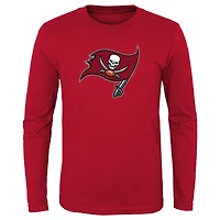 Preschool Red Tampa Bay Buccaneers Primary Logo Long Sleeve T-Shirt