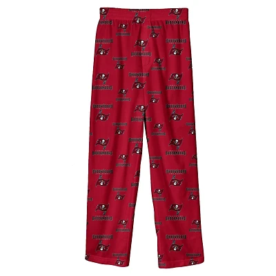 Pantalon de pyjama imprimé couleur l'équipe Tampa Bay Buccaneers rouge préscolaire