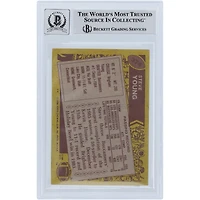 V106832 Bucs Steve Young Tampa Bay Buccaneers Carte de recrue autographiée Topps #374 Beckett Fanatics Witnessed 1986 avec inscription "HOF 2005" Steve Young AUT TPP TRADING CARDS 45666 AUTTRC CA01F06943 #26