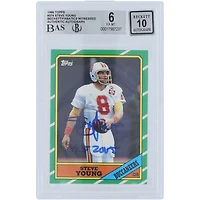 V106832 Bucs Steve Young Tampa Bay Buccaneers Autographié 1986 Topps #374 Beckett Fanatics Witnessed Authenticated 6/10 Rookie Card avec l'inscription "HOF 2005" Steve Young AUT TPP TRADING CARDS 45666 AUTTRC CA01F06940 #23