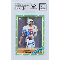 V106832 Bucs Steve Young Tampa Bay Buccaneers Carte recrue autographiée Topps 1986 #374 Beckett Fanatics Witnessed Authenticated 6.5/10 avec inscription "HOF 2005" Steve Young AUT TPP TRADING CARDS 45666 AUTTRC CA01F06939 #22