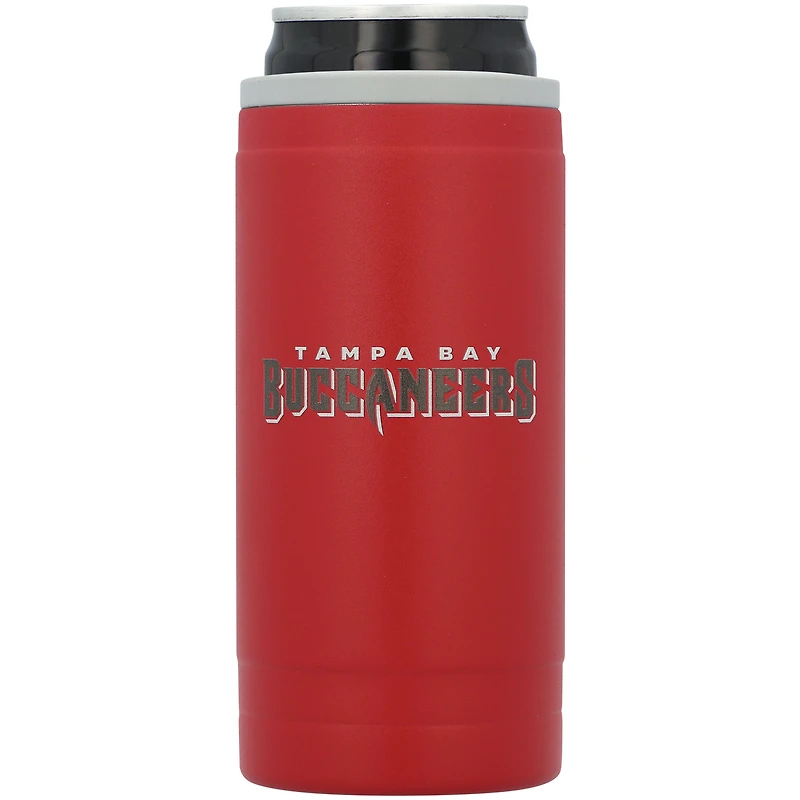 Refroidisseur de canettes minces Tampa Bay Buccaneers 12 oz Flipside à revêtement en poudre