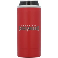 Refroidisseur de canettes minces Tampa Bay Buccaneers 12 oz Flipside à revêtement en poudre