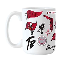 Boucaniers de Tampa Bay 15 oz. Tasse en céramique indigène