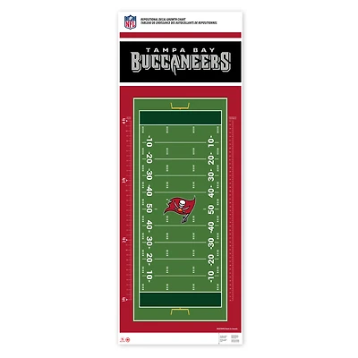 Tampa Bay Buccaneers - Tableau de croissance des décalcomanies repositionnables sur le terrain de 24 `` x 60 ''