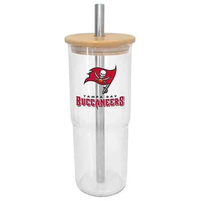 Verre à vin en verre de 24 oz des Buccaneers de Tampa Bay