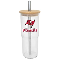Verre à vin en verre de 24 oz des Buccaneers de Tampa Bay