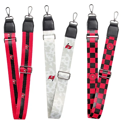 Ensemble de 3 sangles de sac des Buccaneers de Tampa Bay