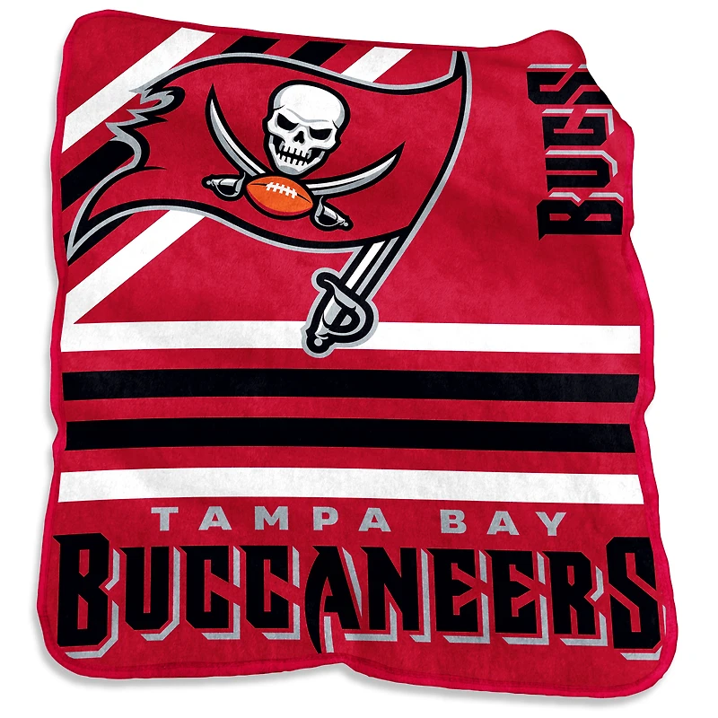 Jeté Raschel en peluche 50 po x 60 po des Buccaneers de Tampa Bay
