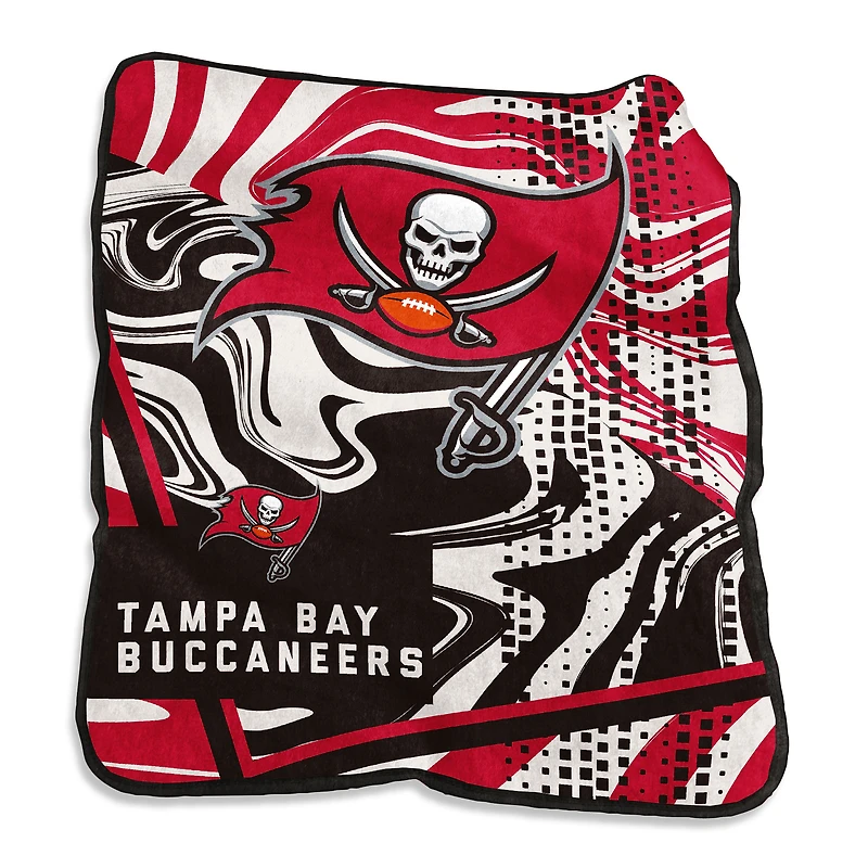 Tampa Bay Buccaneers Couverture tourbillonnante Raschel 50 po x 60 po