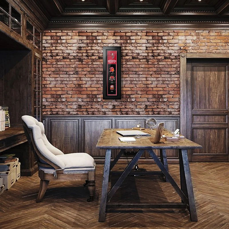 Tampa Bay Buccaneers - 6'' x 22'' Logos to History Framed Art