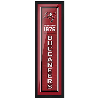 Tampa Bay Buccaneers - 6''x 22'' Art encadré établi