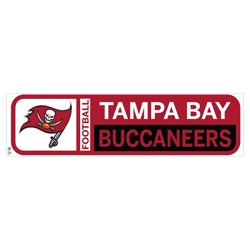 Tampa Bay Buccaneers - Sticker mural de repositionnement d'équipe 90'' x 23''