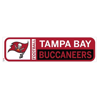 Tampa Bay Buccaneers - Sticker mural de repositionnement d'équipe 90'' x 23''