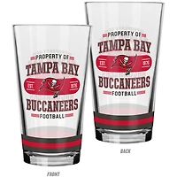 The Sports Vault Tampa Bay Buccaneers 2-Piece Mixing Glass Set