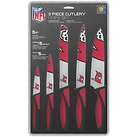 The Sports Vault Tampa Bay Buccaneers - Ensemble de 5 couteaux de cuisine