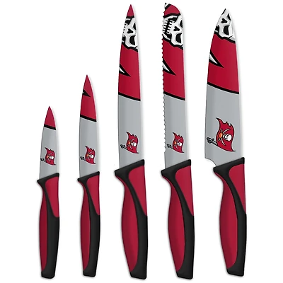 The Sports Vault Tampa Bay Buccaneers - Ensemble de 5 couteaux de cuisine