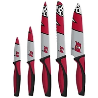The Sports Vault Tampa Bay Buccaneers - Ensemble de 5 couteaux de cuisine
