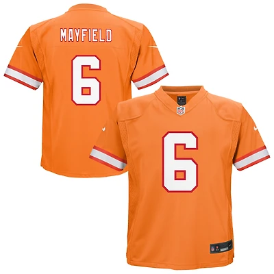 Maillot de match alternatif Nike Baker Mayfield orange des Tampa Bay Buccaneers pour tout-petit
