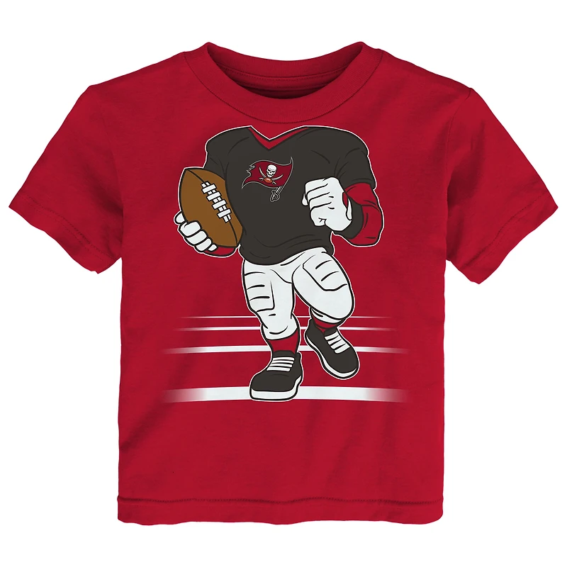 T-shirt rouge Outerstuff pour tout-petits, coupe ajustée, des Buccaneers de Tampa Bay