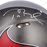 Casque authentique Riddell Speed ​​autographié par Tom Brady des Tampa Bay Buccaneers et des New England Patriots - Signature du côté de Tampa Bay