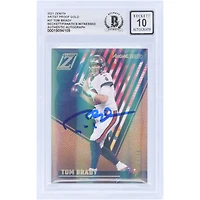 Tom Brady Tampa Bay Buccaneers Autographed 2021 Panini Zenith Artist Proof Gold #37 #5/10 Beckett Fanatics Witnessed Authenticated 10 Card