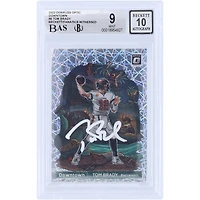 Tom Brady Tampa Bay Buccaneers Autographed 2022 Panini Donruss Optic Downtown #DT-TB Beckett Fanatics Witnessed Authenticated 9/10 Card