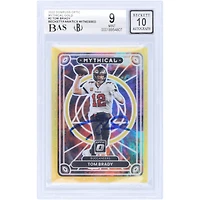 Tom Brady Tampa Bay Buccaneers Autographed 2022 Panini Donruss Optic Mythical Case Hit Gold Prizm #M-2 #8/10 Beckett Fanatics Witnessed Authenticated 9/10 Card