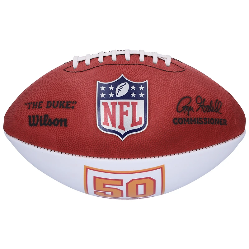 Tom Brady Tampa Bay Buccaneers Autographed 50th Season Retro Wilson Football
