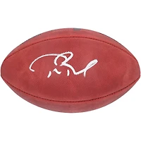 Tom Brady Tampa Bay Buccaneers Autographed Metallic Logo Duke Game Football
