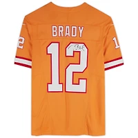 Tom Brady Tampa Bay Buccaneers Autographed Nike Orange Throwback Vapor F.U.S.E. Limited Jersey