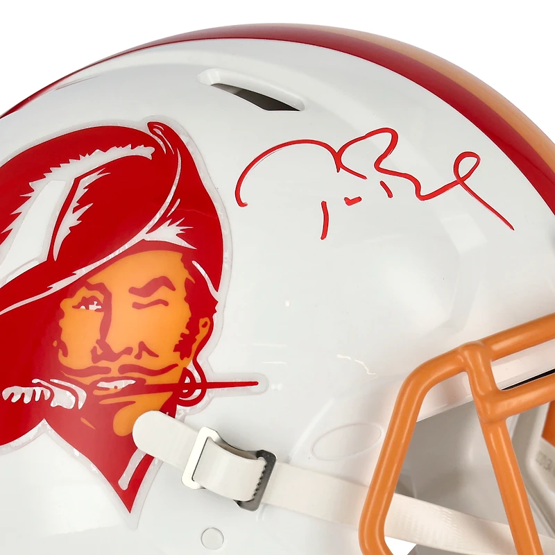 Tom Brady Tampa Bay Buccaneers Autographed Riddell 1976-1996 Throwback Logo Speed Authentic Helmet