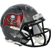 Casque Riddell Speed ​​Mini autographié par Tom Brady des Tampa Bay Buccaneers pour la 50e saison